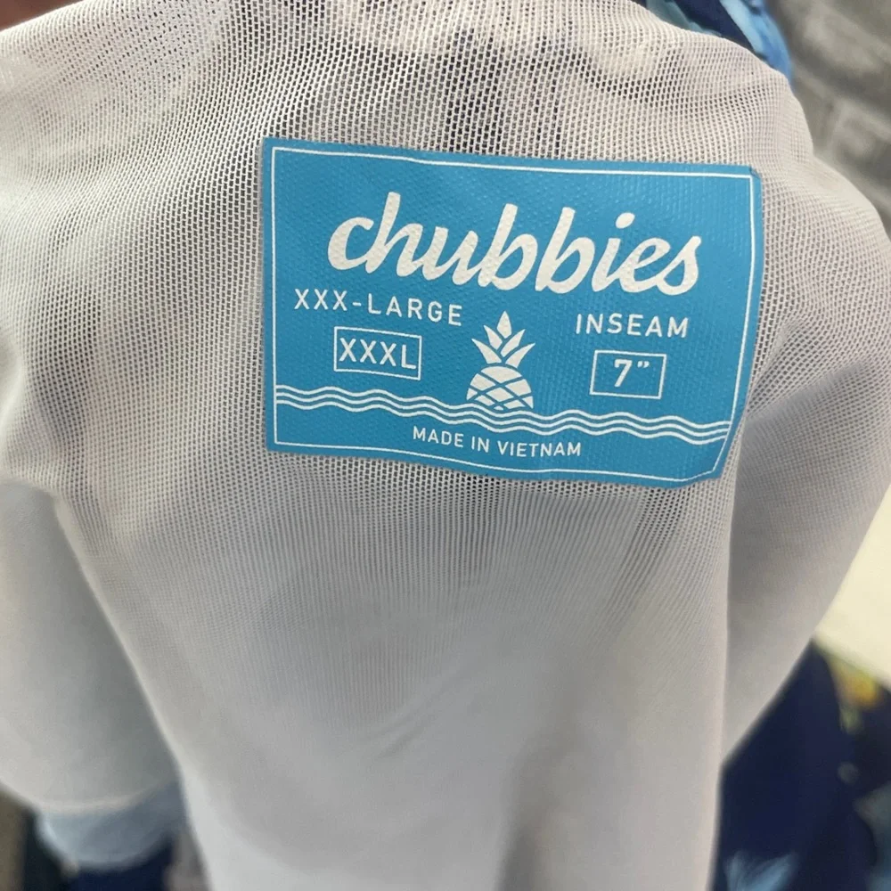Chubbies Blue and White Mesh Top‎
